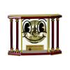 [EX103] Executive 4-Pillar Gold & Rosewood Piano Finish Clock  Thumbnail