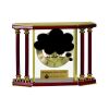 [EX103] Executive 4-Pillar Gold & Rosewood Piano Finish Clock  Thumbnail