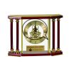 [EX103] Executive 4-Pillar Gold & Rosewood Piano Finish Clock  Thumbnail