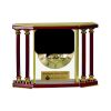 [EX103] Executive 4-Pillar Gold & Rosewood Piano Finish Clock  Thumbnail