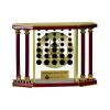 [EX103] Executive 4-Pillar Gold & Rosewood Piano Finish Clock  Thumbnail