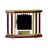 [EX103] Executive 4-Pillar Gold & Rosewood Piano Finish Clock  Thumbnail