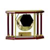 [EX103] Executive 4-Pillar Gold & Rosewood Piano Finish Clock  Thumbnail