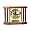 [EX103] Executive 4-Pillar Gold & Rosewood Piano Finish Clock  Thumbnail