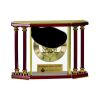 [EX103] Executive 4-Pillar Gold & Rosewood Piano Finish Clock  Thumbnail