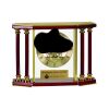 [EX103] Executive 4-Pillar Gold & Rosewood Piano Finish Clock  Thumbnail