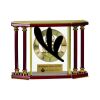 [EX103] Executive 4-Pillar Gold & Rosewood Piano Finish Clock  Thumbnail