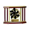 [EX103] Executive 4-Pillar Gold & Rosewood Piano Finish Clock  Thumbnail