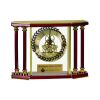 [EX103] Executive 4-Pillar Gold & Rosewood Piano Finish Clock  Thumbnail