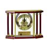 [EX103] Executive 4-Pillar Gold & Rosewood Piano Finish Clock  Thumbnail