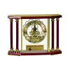 [EX103] Executive 4-Pillar Gold & Rosewood Piano Finish Clock  Thumbnail