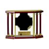 [EX103] Executive 4-Pillar Gold & Rosewood Piano Finish Clock  Thumbnail