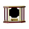 [EX103] Executive 4-Pillar Gold & Rosewood Piano Finish Clock  Thumbnail