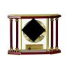 [EX103] Executive 4-Pillar Gold & Rosewood Piano Finish Clock  Thumbnail