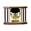[EX103] Executive 4-Pillar Gold & Rosewood Piano Finish Clock  Thumbnail