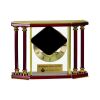 [EX103] Executive 4-Pillar Gold & Rosewood Piano Finish Clock  Thumbnail