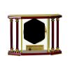 [EX103] Executive 4-Pillar Gold & Rosewood Piano Finish Clock  Thumbnail