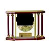 [EX103] Executive 4-Pillar Gold & Rosewood Piano Finish Clock  Thumbnail