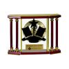 [EX103] Executive 4-Pillar Gold & Rosewood Piano Finish Clock  Thumbnail