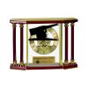 [EX103] Executive 4-Pillar Gold & Rosewood Piano Finish Clock  Thumbnail
