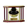 [EX103] Executive 4-Pillar Gold & Rosewood Piano Finish Clock  Thumbnail