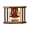 [EX103] Executive 4-Pillar Gold & Rosewood Piano Finish Clock  Thumbnail