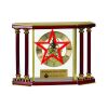 [EX103] Executive 4-Pillar Gold & Rosewood Piano Finish Clock  Thumbnail
