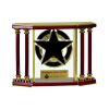 [EX103] Executive 4-Pillar Gold & Rosewood Piano Finish Clock  Thumbnail