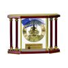[EX103] Executive 4-Pillar Gold & Rosewood Piano Finish Clock  Thumbnail