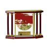 [EX103] Executive 4-Pillar Gold & Rosewood Piano Finish Clock  Thumbnail