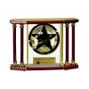 [EX103] Executive 4-Pillar Gold & Rosewood Piano Finish Clock  Thumbnail