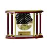 [EX103] Executive 4-Pillar Gold & Rosewood Piano Finish Clock  Thumbnail