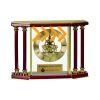 [EX103] Executive 4-Pillar Gold & Rosewood Piano Finish Clock  Thumbnail