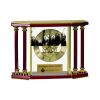[EX103] Executive 4-Pillar Gold & Rosewood Piano Finish Clock  Thumbnail
