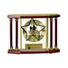 [EX103] Executive 4-Pillar Gold & Rosewood Piano Finish Clock  Thumbnail