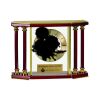 [EX103] Executive 4-Pillar Gold & Rosewood Piano Finish Clock  Thumbnail