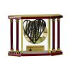 [EX103] Executive 4-Pillar Gold & Rosewood Piano Finish Clock  Thumbnail