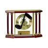 [EX103] Executive 4-Pillar Gold & Rosewood Piano Finish Clock  Thumbnail