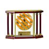 [EX103] Executive 4-Pillar Gold & Rosewood Piano Finish Clock  Thumbnail