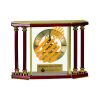 [EX103] Executive 4-Pillar Gold & Rosewood Piano Finish Clock  Thumbnail