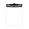 T140  Rosweood Piano Finish Book Clock with Black to Gold Plate  Thumbnail