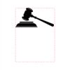 T140  Rosweood Piano Finish Book Clock with Black to Gold Plate  Thumbnail