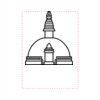 [T140] 5.375 Rosewood Piano Finish Book Clock Thumbnail