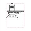 [T140] 5.375 Rosewood Piano Finish Book Clock Thumbnail