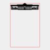 T307  Black Piano Finish Desk Clock with Silver Columns Thumbnail