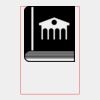 T307  Black Piano Finish Desk Clock with Silver Columns Thumbnail