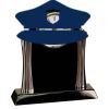 [T307] 8.25" Black/Silver Piano Finish Clock Thumbnail