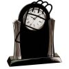 [T307] 8.25" Black/Silver Piano Finish Clock Thumbnail
