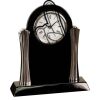 [T307] 8.25" Black/Silver Piano Finish Clock Thumbnail