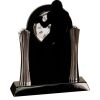 [T307] 8.25" Black/Silver Piano Finish Clock Thumbnail
